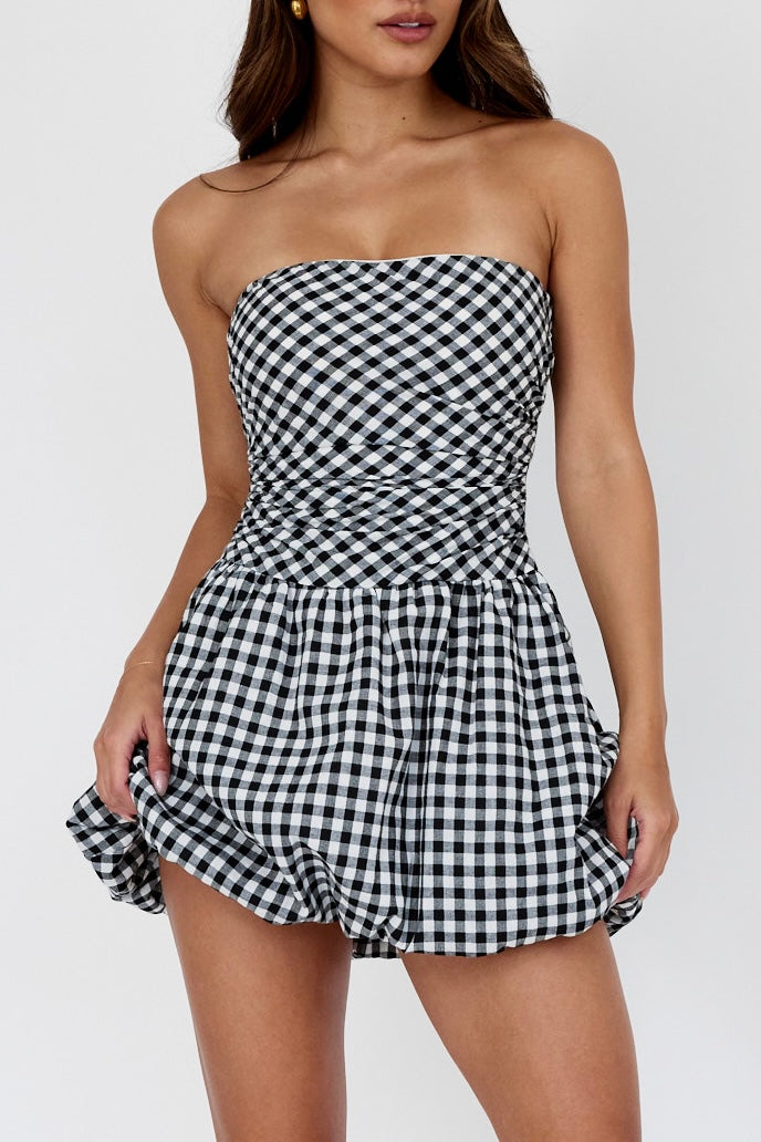 DEMI MINI DRESS -BLACK/WHITE