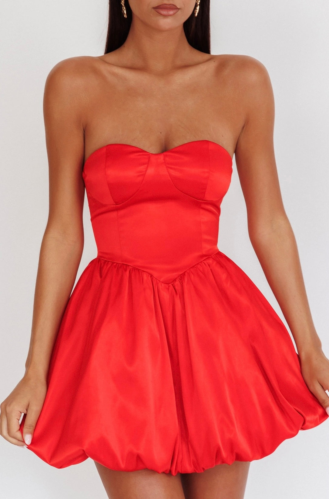 DELANEY MINI DRESS -RED