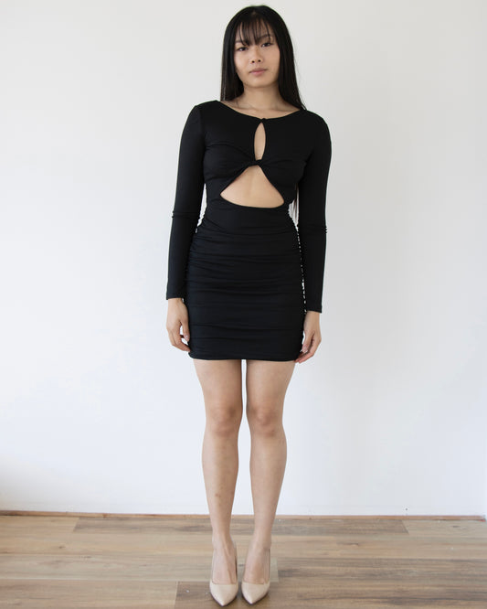 BRYNN MINI DRESS -BLACK