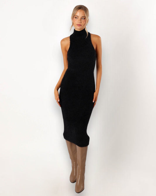 BALMUE MIDI DRESS -BLACK