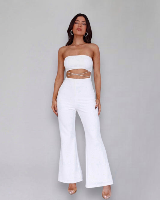 LUARA JUMPSUIT -WHITE