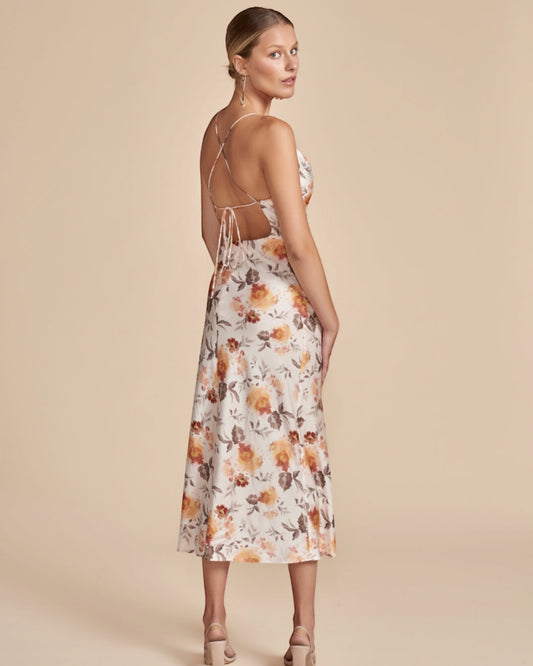 BAE MAXI DRESS -ORANGE FLORAL